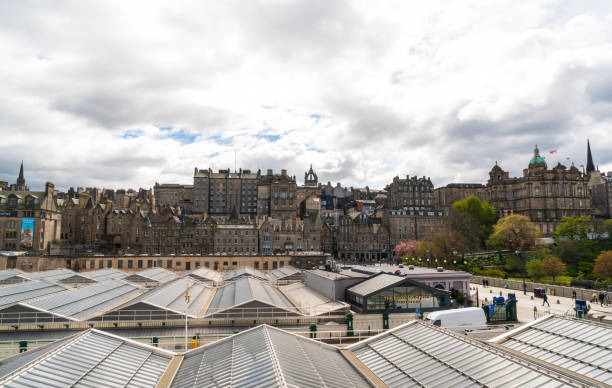 istock Rooftop View of Edinburgh in Scotland 1182258489