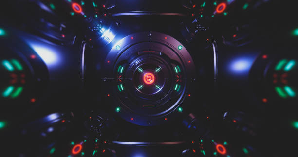 istock Abstract concept of sci-fi sphere cyborg robot 1182259247