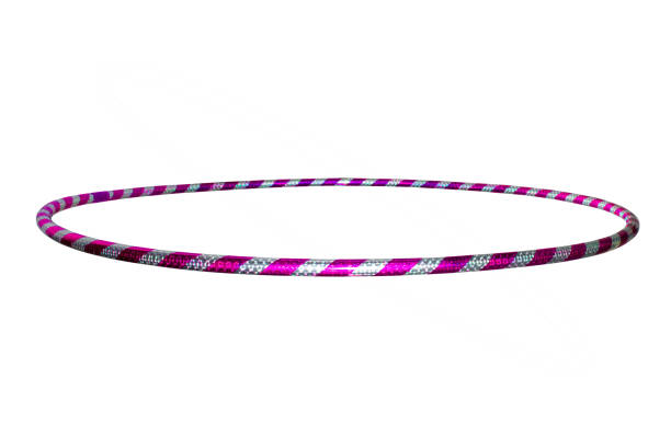istock hula Hoop silver with purple isolated on white background 1182259388
