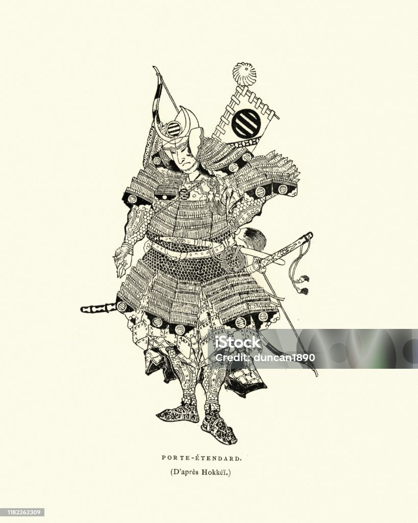 Chiến Binh Samurai Nhật Bản Được Trang Bị Đầy Đủ Vũ Khí Và Bọc ...