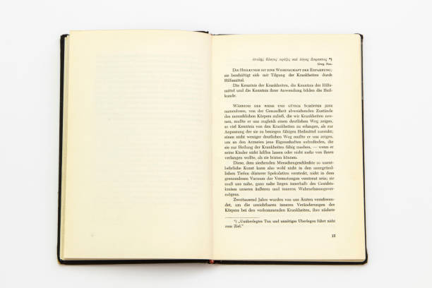 istock homeopathy, old book by Samuel Hahnemann 1182262635