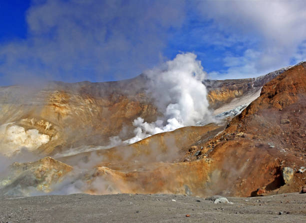 istock Mutnovsky volcano in Kamchatka Peninsula. Russia 1182263239