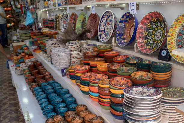 istock Traditional oriental and ottoman culture patterned bowls. 1182266734