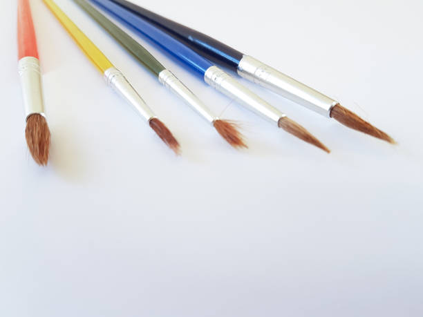 istock paint brushes new isolated in white empty background for your text 1182268005