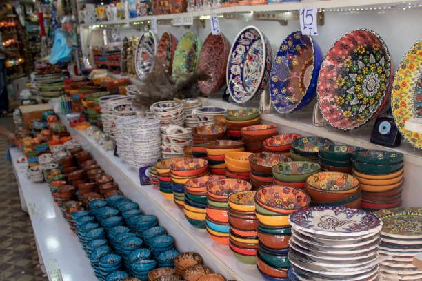 istock Traditional oriental and ottoman culture patterned bowls. 1182272602