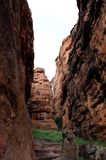 istock A beautiful view of Badami's sculpture. 1182274757