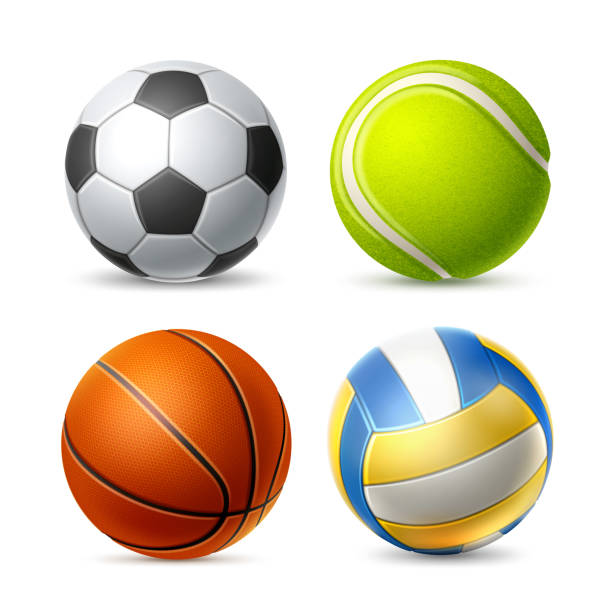 istock Vector tennis soccer volley ball set for betting 1182278485