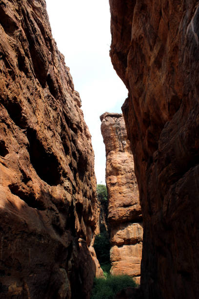 istock A beautiful view of Badami's sculpture. 1182278681