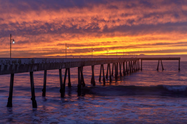 istock Fiery Sunset over Pacifica Municipal Pier 1182279937