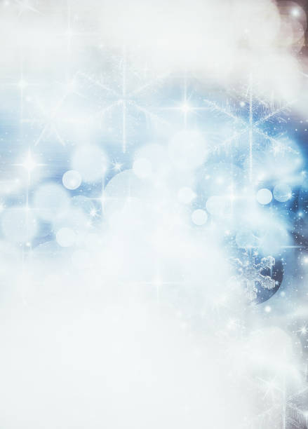 istock abstract Christmas background with lights and stars 1182279972