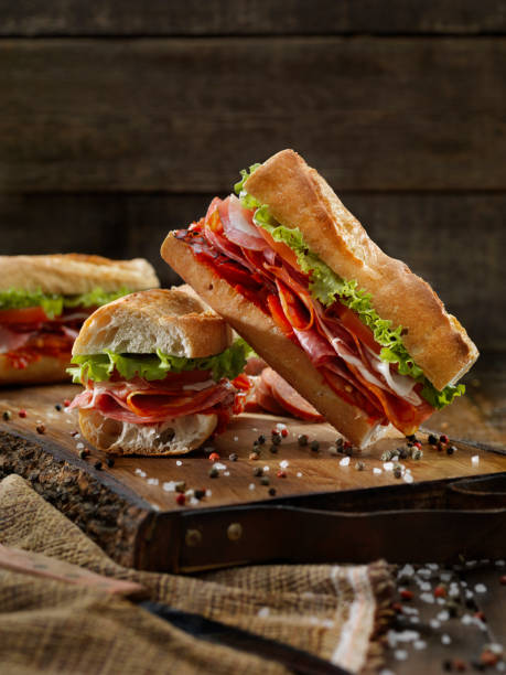 istock Italian Sandwich's with Roasted Red Peppers 1182280232