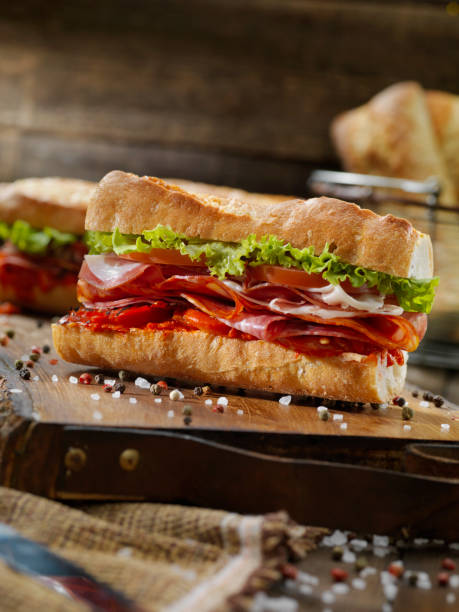 istock Italian Sandwich's with Roasted Red Peppers 1182280585