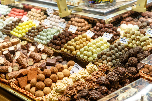 istock Different candies on the counter in the store 1182282901