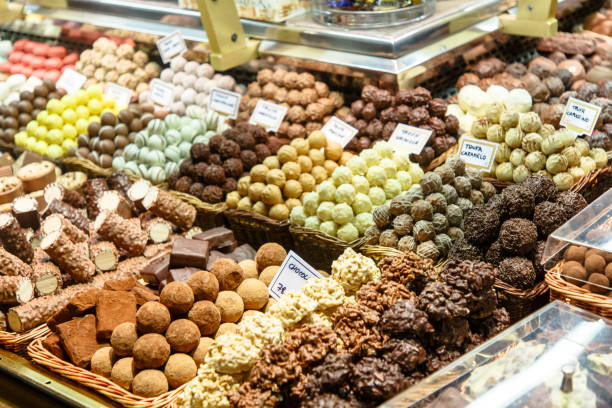 istock Different candies on the counter in the store 1182282916