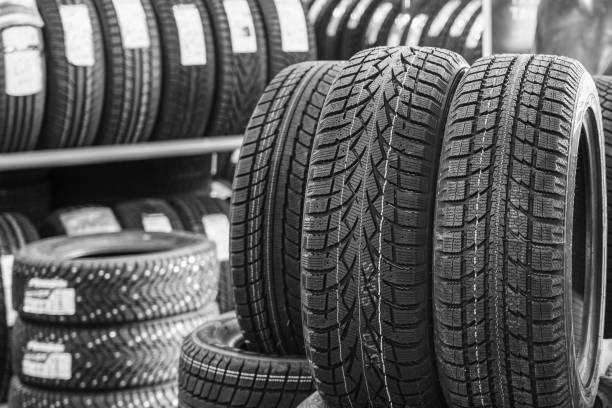 istock new winter tire sets without studs at tire shop 1182285127