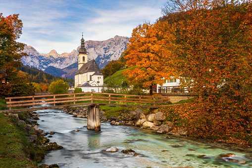 Berchtesgaden, Ramsau, Church, Germany, Bavaria