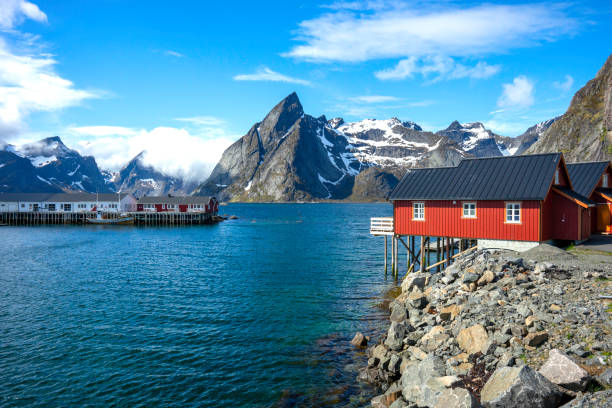 istock Tipical house in Lofoten islands, Norway 1182288491