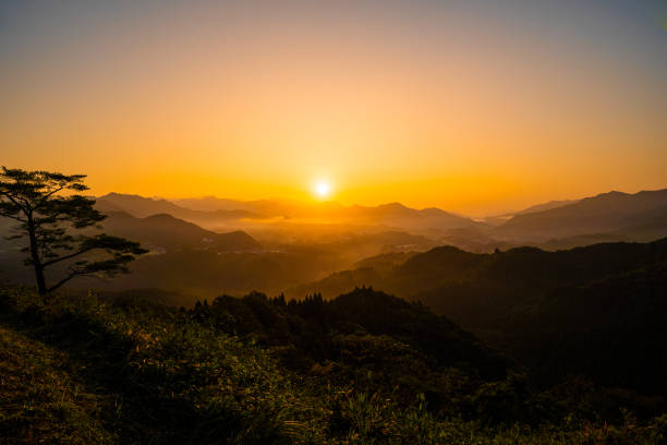 istock sunrise in mountains, Takachiho, Miyazaki 1182290995