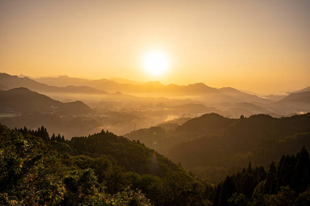 istock sunrise in mountains, Takachiho, Miyazaki 1182291699