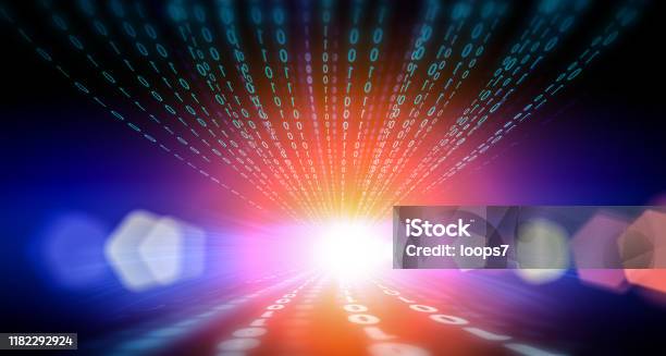 Binary Code Abstract Computer Technology Stock Illustration - Download ...