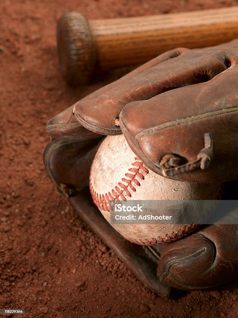 Equipamento de beisebol - Foto de stock de Acabado royalty-free