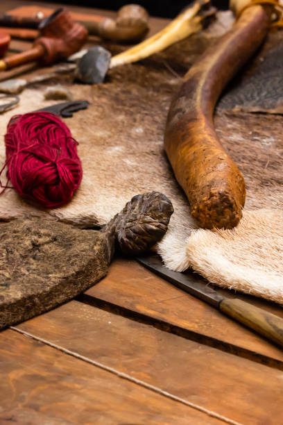 istock tanner tail beaver fur yarn handmade production traditional tailoring design web site 1182297103