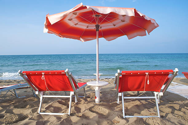 istock Chair and umbrella on the Beach 118229781