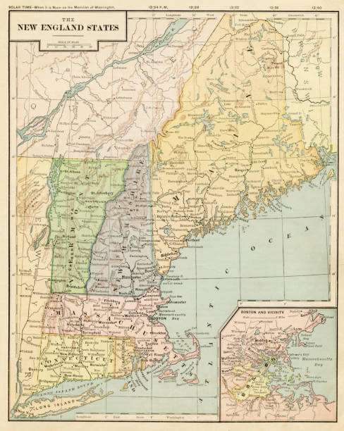 istock Map of New England states 1899 1182299793