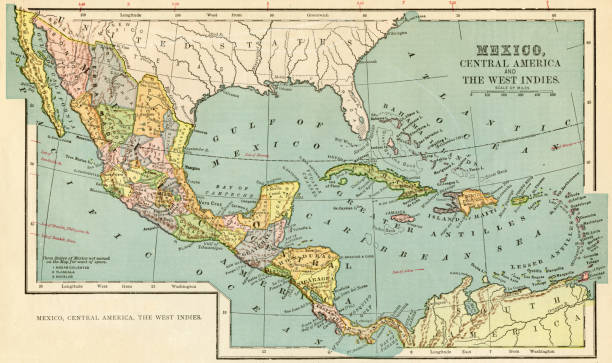 istock Map of Mexico and Central America 1899 1182300083