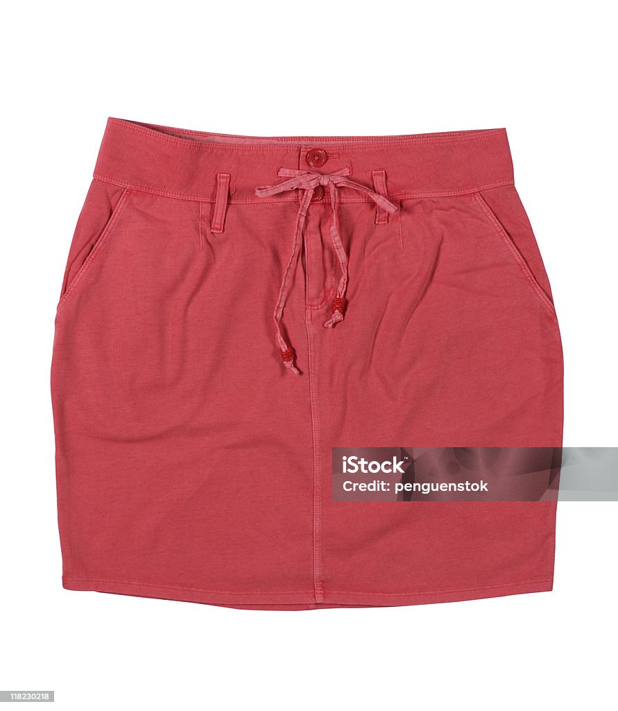 Красная юбка - Стоковые фото Изолированный предмет роялти-фри