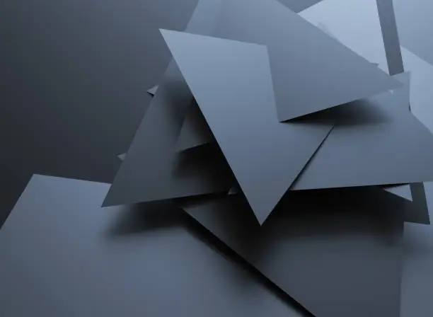 Photo of Abstract background of polygons on white background.