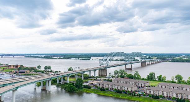 istock Memphis, Tennessee. Top View Bridges 1182315103