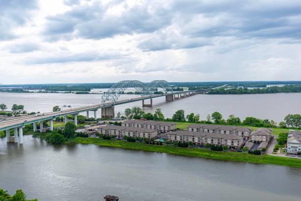 istock Memphis, Tennessee. Top View Bridges 1182315150