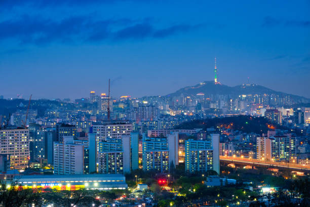 istock Seoul night view, South Korea 1182315274