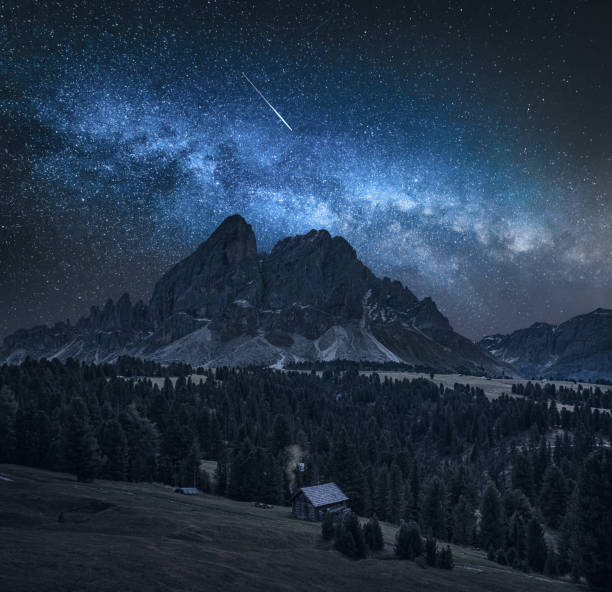 istock Milky way over  Passo delle Erbe in Dolomites 1182316624