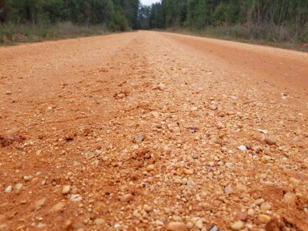 istock Old Country Red Dirt Road Close up 2 1182321968
