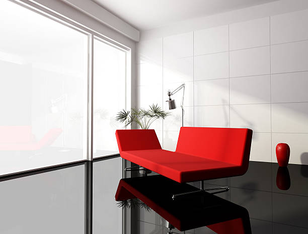 istock minimal red black and white living room 118232326