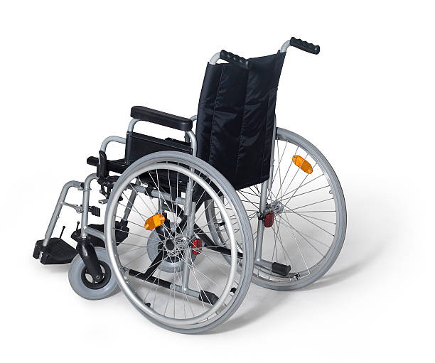 istock wheelchair in white back 118232576