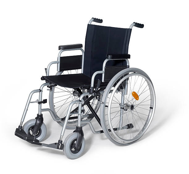 istock Manual wheelchair on white background 118232579