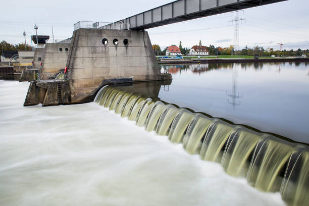 istock Krotzenburg Dam, Germany 1182326368