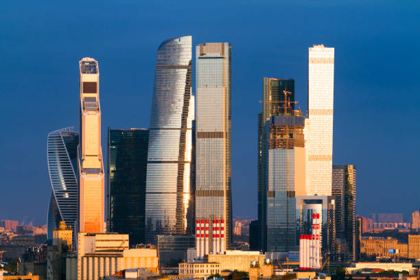 istock Urban Moscow city background 1182327393