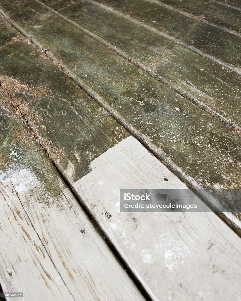 Laver la terrasse - Photo de Eau libre de droits