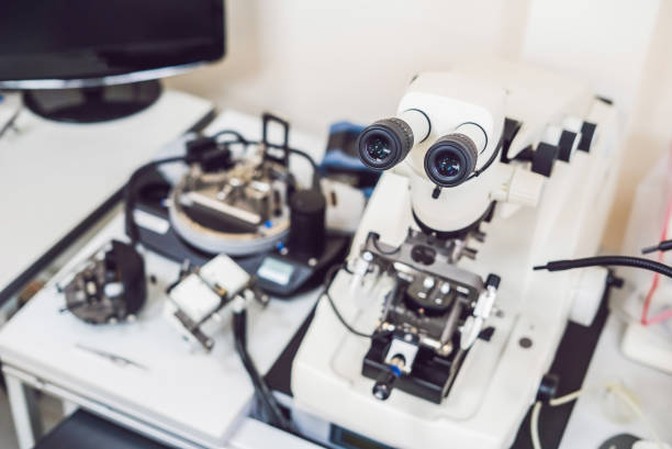 istock metallographic microscope used for metall's surface investigation 1182334880
