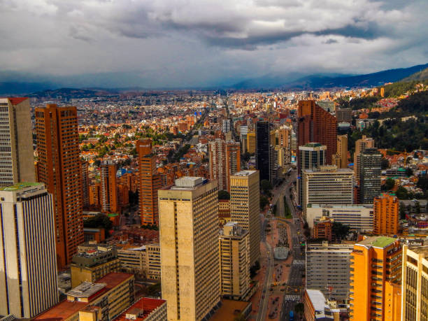 istock Bogota cityscape with buildings and avenues 1182337607
