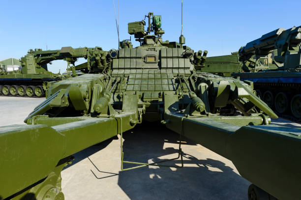 istock Demining military vehicle 1182342155