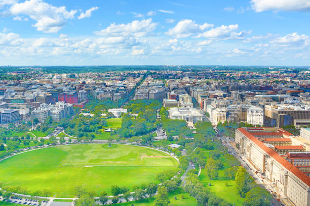 istock Aerial View of Washington DC 1182350148