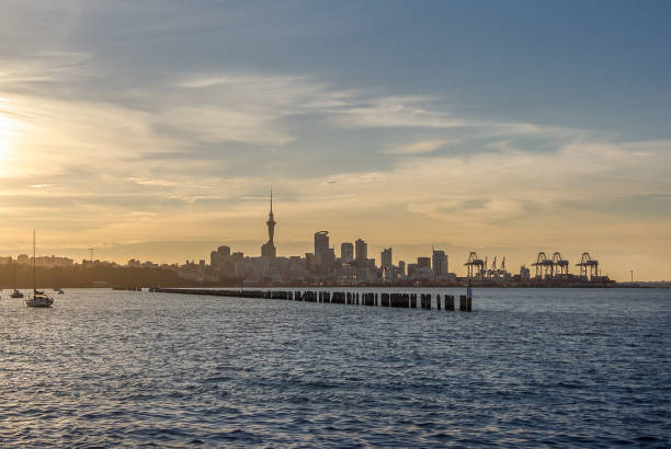 Auckland City stock photo