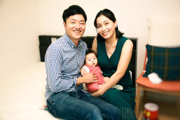 Japanese and Hongkongnese couple have baby