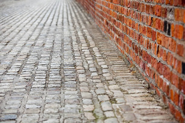 istock Old brick wall from Liverpool, UK as background 118235759