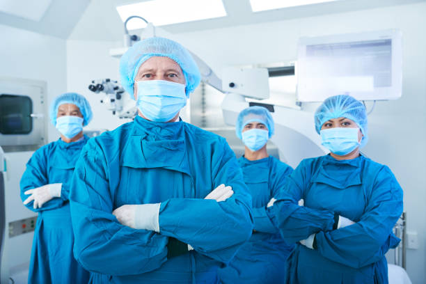 istock Confident team of surgeons 1182369972
